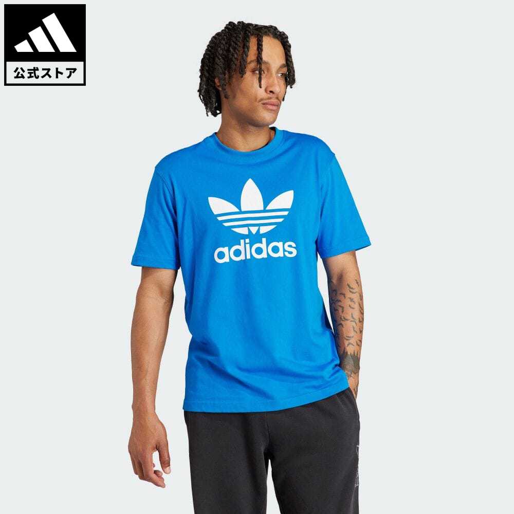 【公式】アディダス adidas 返品可 アディカラー トレフォイル 半袖Tシャツ オリジナルス メンズ ウェア・服 トップス Tシャツ 青 ブルー IR8010 半袖