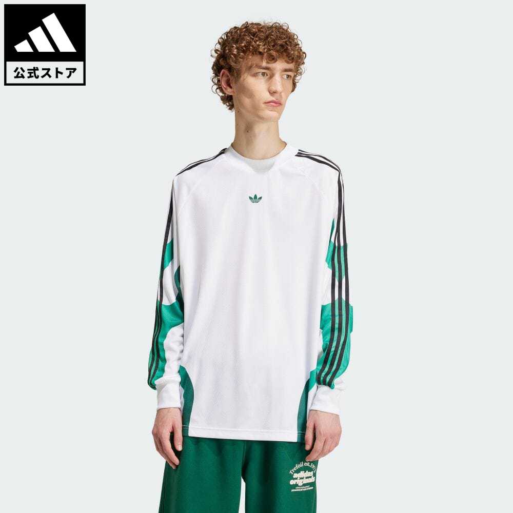 【公式】アディダス adidas 返品可 フレーム バイクシャツ オリジナルス メンズ ウェア・服 トップス 白 ホワイト IS0221