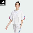 アディダス adidas 返品可 フューチャーアイコン スリーストライプス 半袖Tシャツ スポーツウェア レディース ウェア・服 トップス Tシャツ 白 ホワイト IS3236 半袖 母の日