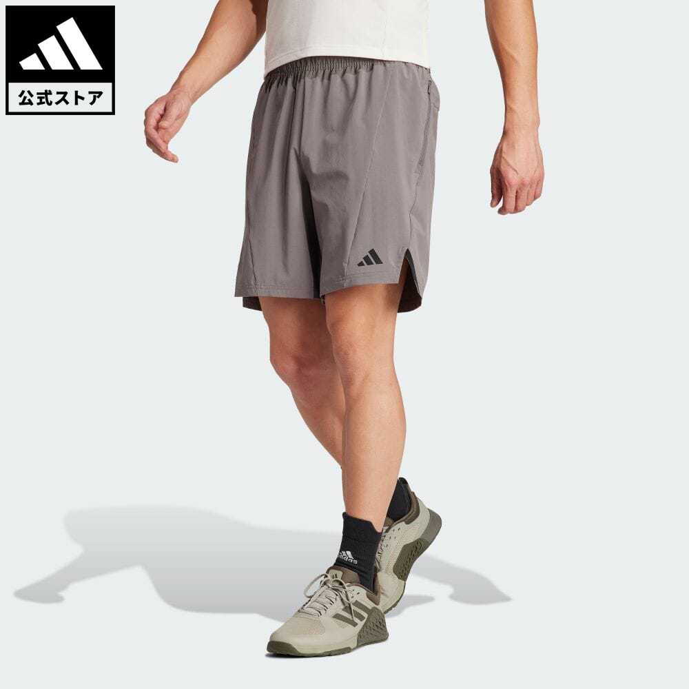 【公式】アディダス adidas 返品可 ジム トレーニング Designed for Training ワークアウトショーツ メンズ ウェア 服 ボトムス ハーフパンツ グレー IS3832 streng strength p0517 父の日