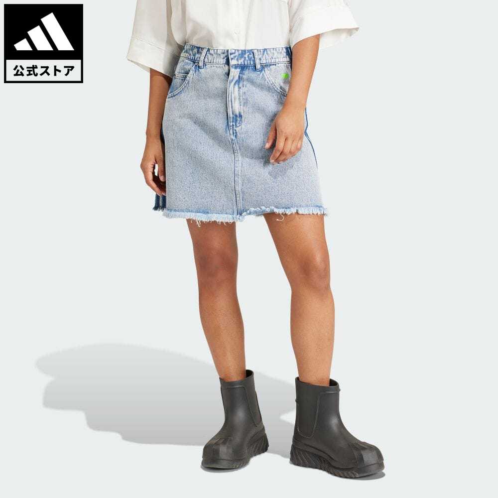 アディダス adidas 返品可 KSENIASCHNAIDER フレイドデニムスカート オリジナルス レディース ウェア・服 ボトムス スカート IU2509 p0517