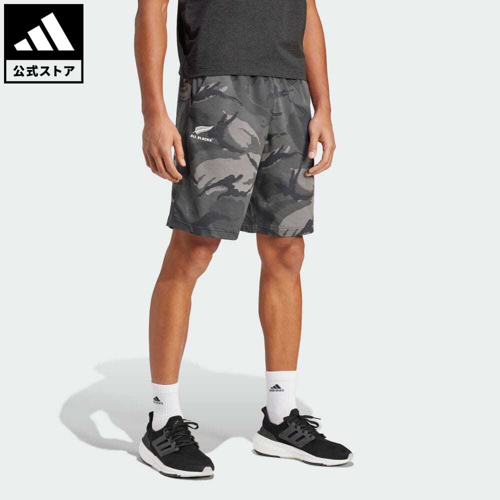 【公式】アディダス adidas 返品可 ラグビー オールブラックス カモフラージュ ショーツ メンズ ウェア・服 ボトムス ハーフパンツ グレー IW0253