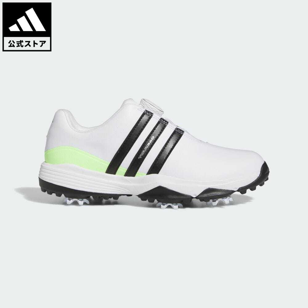 【公式】アディダス adidas 返品可 ゴルフ ジュニア ツアー360 ボア 24 キッズ／子供用 シューズ・靴 スポーツシューズ 白 ホワイト IF0268 p0517