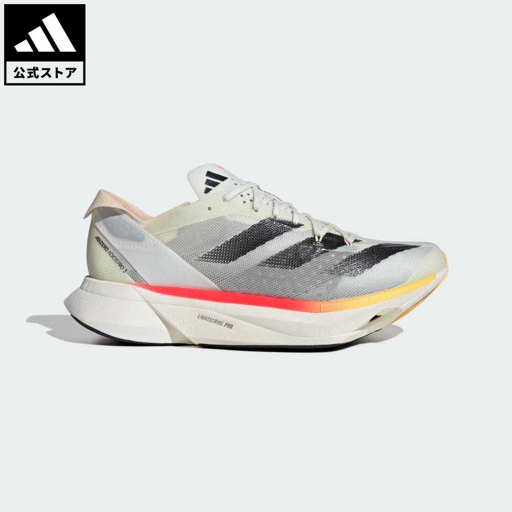 楽天adidas Online Shop 楽天市場店【公式】アディダス adidas 返品可 ランニング アディゼロ アディオス プロ 3 M / ADIZERO ADIOS PRO 3 M メンズ レディース シューズ・靴 スポーツシューズ ベージュ IG6442 ランニングシューズ notp