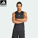 アディダス タンクトップ  メンズ 【公式】アディダス adidas 返品可 ジム・トレーニング Designed for Training ワークアウト HEAT. RDYタンクトップ メンズ ウェア・服 トップス タンクトップ 黒 ブラック IS3708 トップス