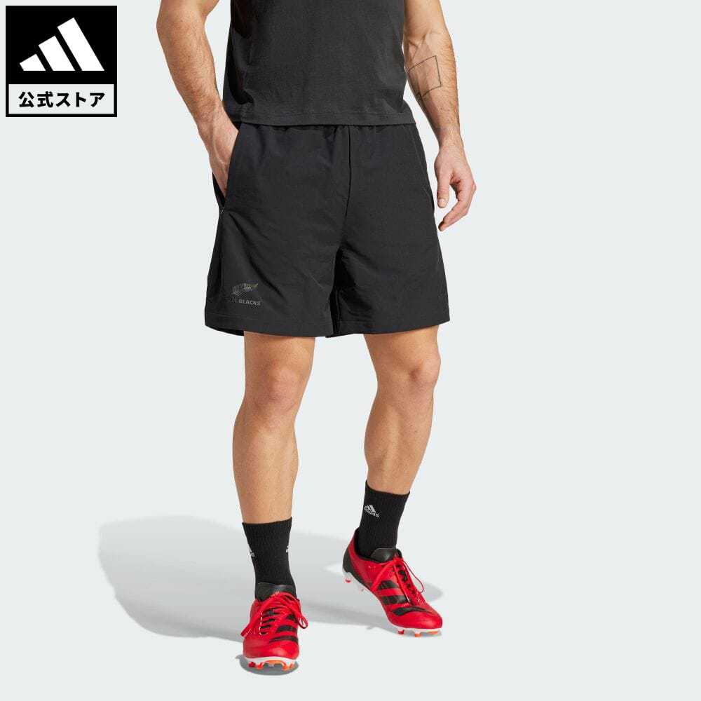 【公式】アディダス adidas 返品可 ラグビー オールブラックス Z.N.E. ウーブンショーツ メンズ ウェア・服 ボトムス ハーフパンツ 黒 ブラック IW0243 p0517