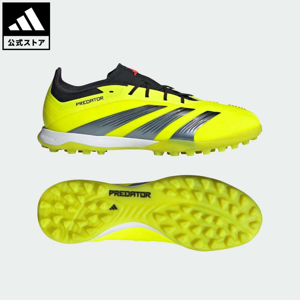 アディダス 【公式】アディダス adidas 返品可 サッカー プレデター 24 ELITE TF / ターフ用（トレーニングシューズ） / Predator 24 Elite Turf Boots メンズ レディース シューズ・靴 スポーツシューズ イエロー IG7730 スパイクレス notp