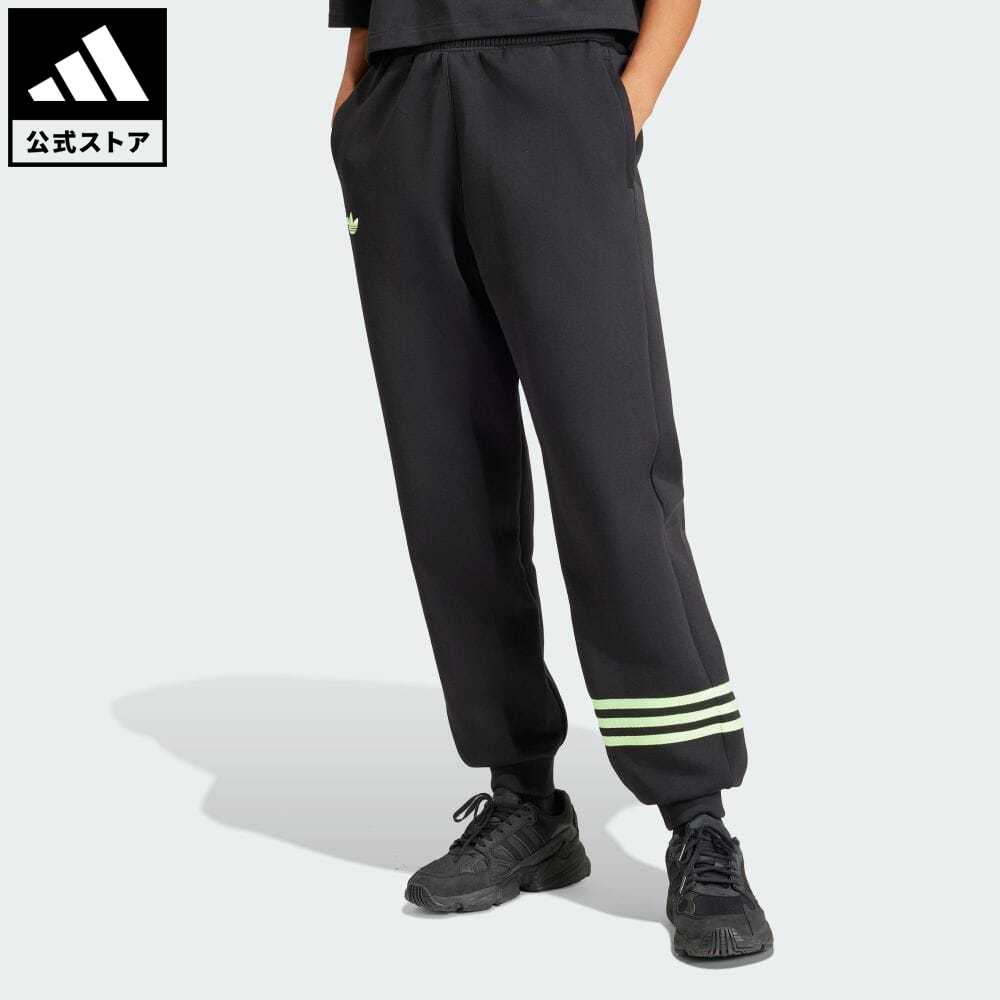 楽天adidas Online Shop 楽天市場店【公式】アディダス adidas 返品可 Neuclassics スウェットパンツ オリジナルス レディース ウェア・服 ボトムス スウェット（トレーナー） パンツ 黒 ブラック IU2501 スウェット