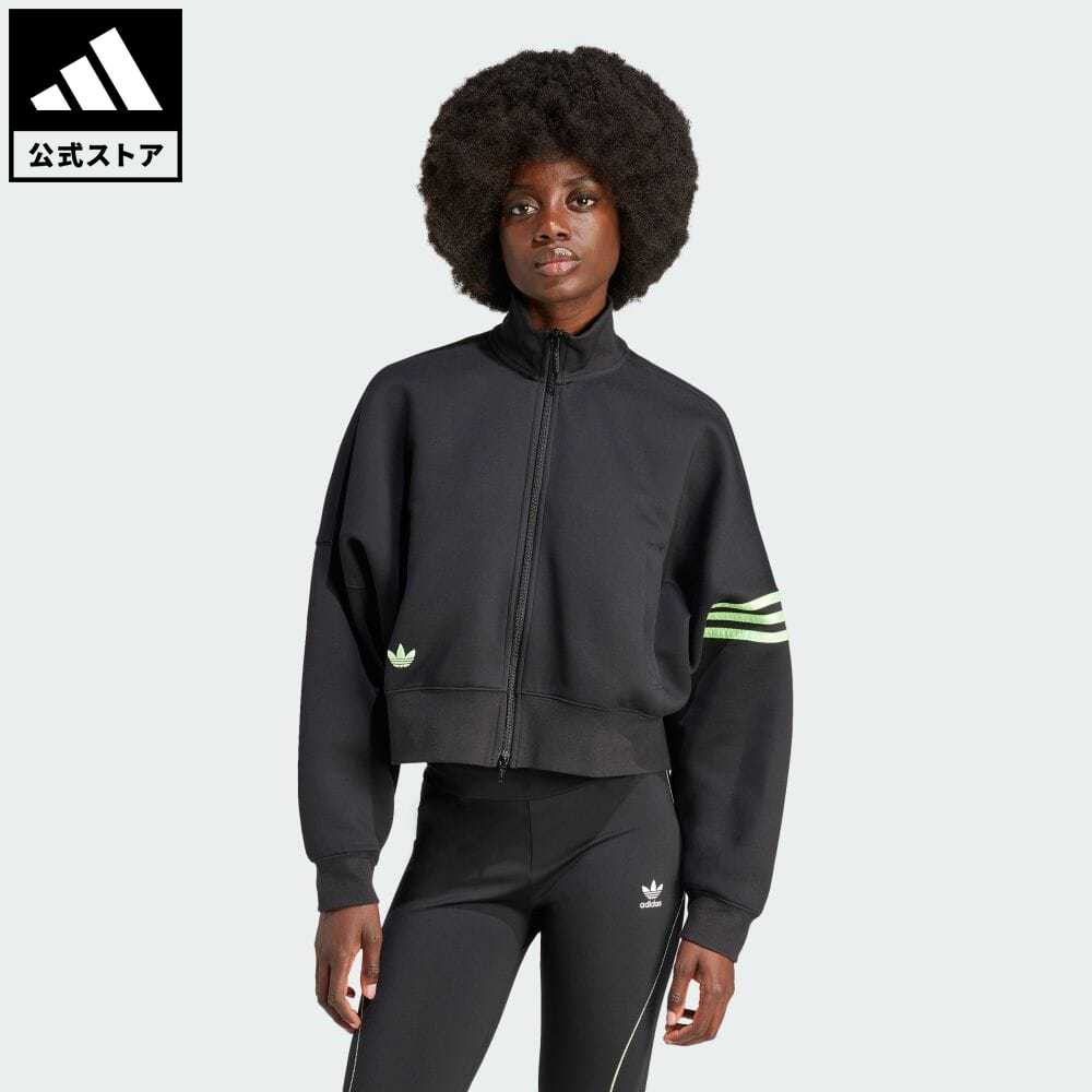 アディダス adidas 返品可 Neuclassics トラックトップ オリジナルス レディース ウェア・服 トップス ジャージ 黒 ブラック IU2505 上着