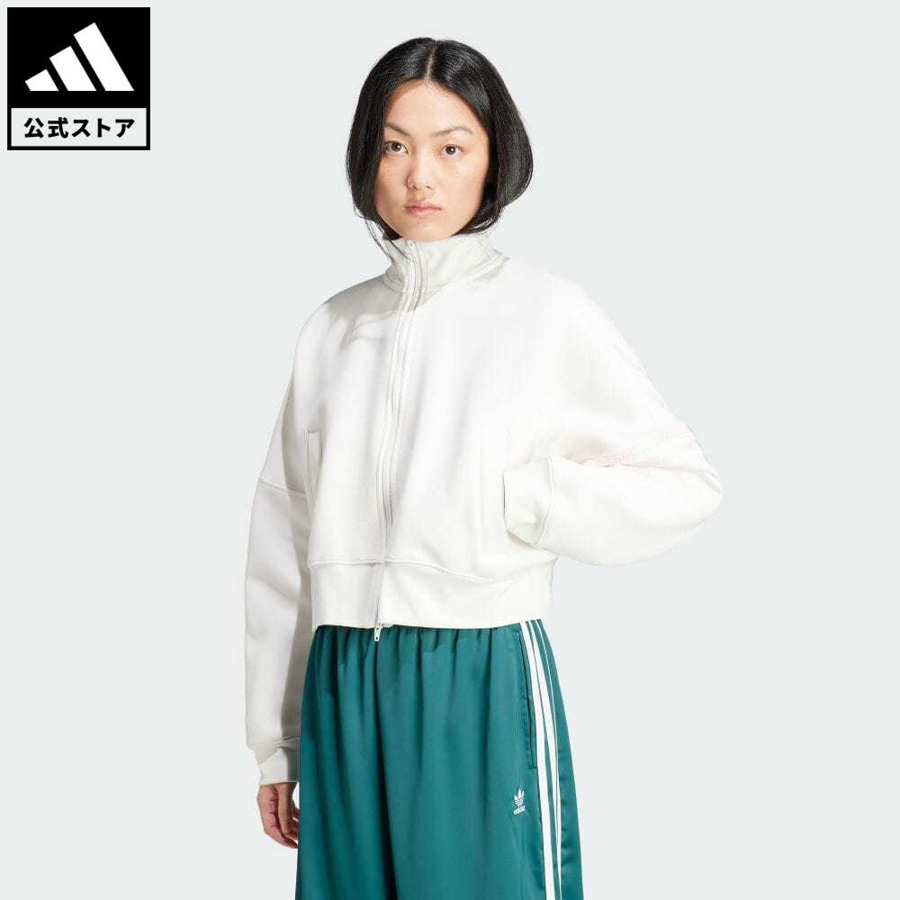 アディダス adidas 返品可 Neuclassics トラックトップ オリジナルス レディース ウェア・服 トップス ジャージ 白 ホワイト IU2506