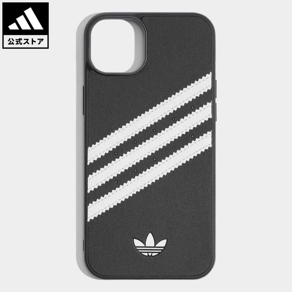 【公式】アディダス adidas 返品可 iPhone 15 Plus OR ポリウレタンケース オリジナルス メンズ レディース アクセサリー iPhoneケース(スマホケース) 黒 ブラック IR3851 p0524