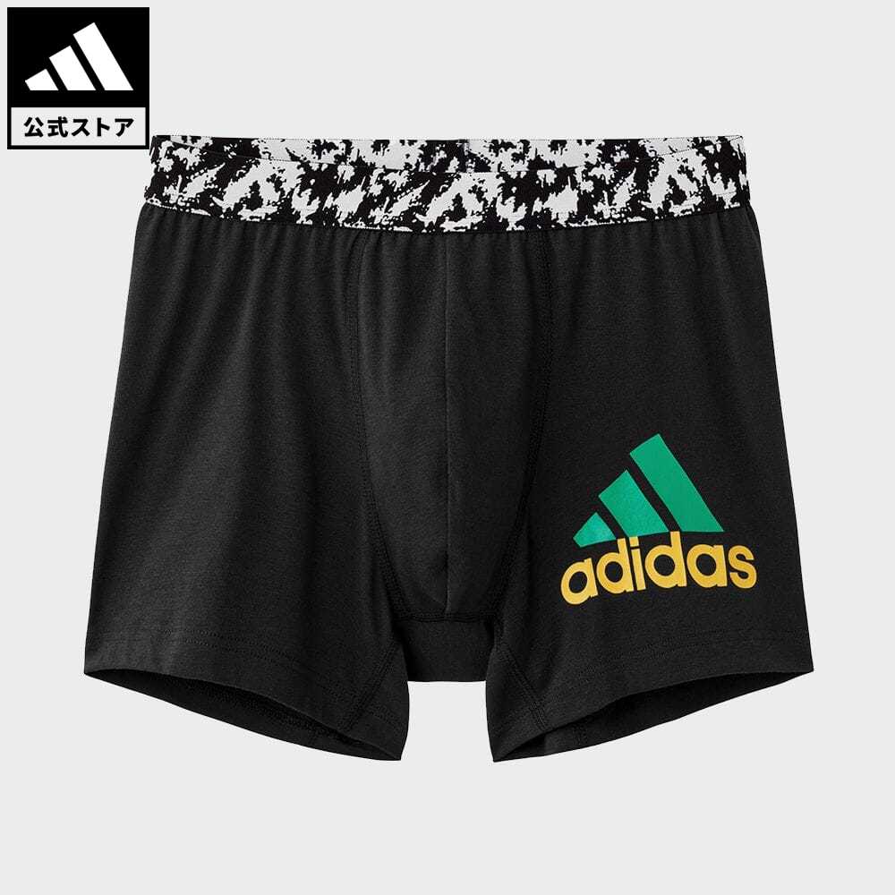 【公式】アディダス adidas 返品可 ビッグロゴボクサーブリーフ/ BIG LOGO BOXER BRIEF メンズ ウェア 服 アンダーウェア ブリーフ 黒 ブラック IU8406