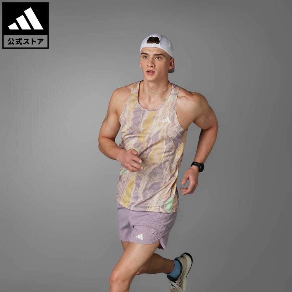 【公式】アディダス adidas 返品可 ランニング Move for the Planet AirChill タンクトップ メンズ ウェア・服 トップス タンクトップ ピンク IN2983 ランニングウェア トップス p0908のサムネイル