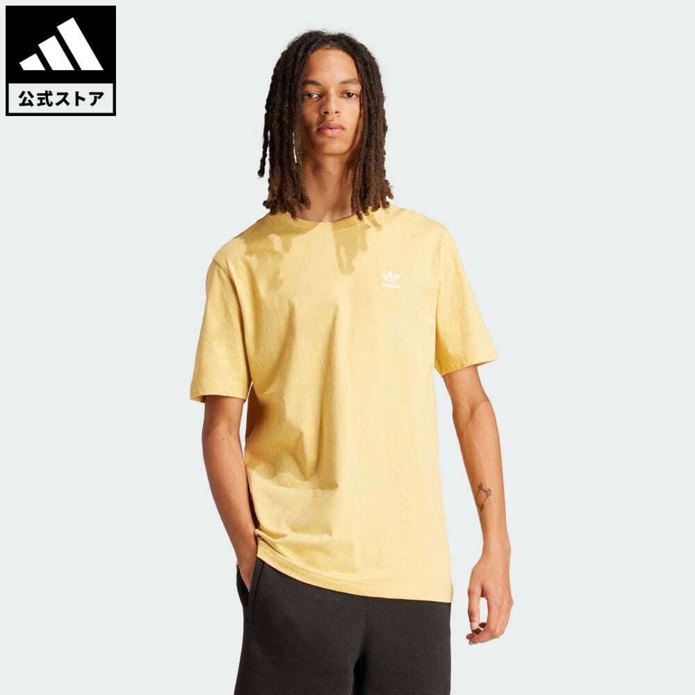 アディダス adidas 返品可 トレフォイル エッセンシャルズ 半袖Tシャツ オリジナルス メンズ ウェア・服 トップス Tシャツ ベージュ IR9695 半袖 p0517