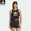 【公式】アディダス adidas 返品可 トレフォイル タンクトップ オリジナルス レディース ウェア・服 トップス タンクトップ 黒 ブラック IU0067 notp トップス 母の日