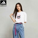 【公式】アディダス adidas 返品可 アディダス オリジナルス × ハローキティ クロミ グラフィック オーバーサイズ半袖Tシャツ オリジナルス レディース ウェア・服 トップス Tシャツ 白 ホワイト JG8056 半袖 notp