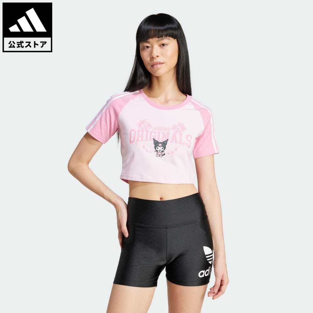 【公式】アディダス adidas 返品可 アディダス オリジナルス × ハローキティ クロミ グラフィック ベビー半袖Tシャツ オリジナルス レディース ウェア・服 トップス Tシャツ ピンク JH0570 半袖