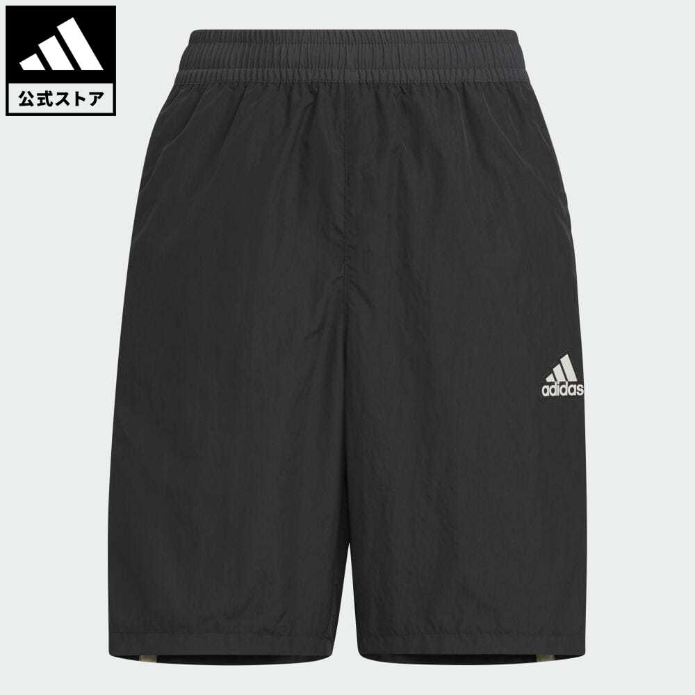 【公式】アディダス adidas 返品可 U WORD ウーブン ショーツ スポーツウェア キッズ／子供用 ウェア・服 ボトムス ハーフパンツ 黒 ブラック IT0880 notp