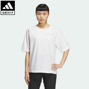 【公式】アディダス adidas 返品可 アウトドア AEROREADY テック ウーブン 半袖Tシャツ アディダス テレックス レディース ウェア・服 トップス Tシャツ 白 ホワイト IX0115 半袖