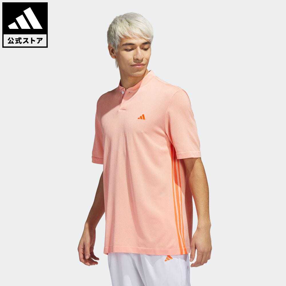 【70%OFF 8/4-8/10】【公式】アディダス adidas 返品可 ゴルフ サイドシームレス　半袖ボタンスタンドカラーシャツ メンズ ウェア・服 トップス ポロシャツ 白 ホワイト HT0070 fd24 p0804のサムネイル
