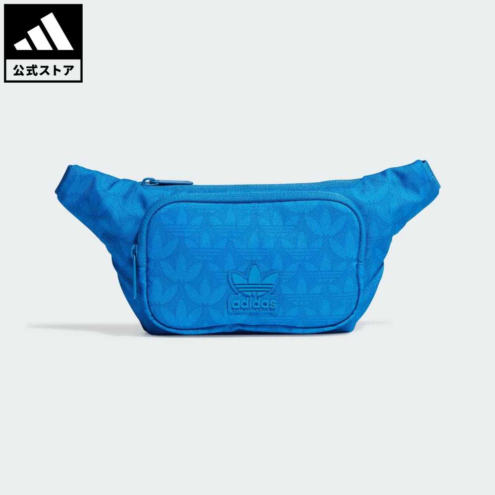 【公式】アディダス adidas 返品可 モノグラム ウエストバッグ オリジナルス メンズ レディース アクセサリー バッグ・カバン ウエストバッグ(ウエストポーチ) 青 ブルー IJ5055 ウエストポーチ ボディバッグ