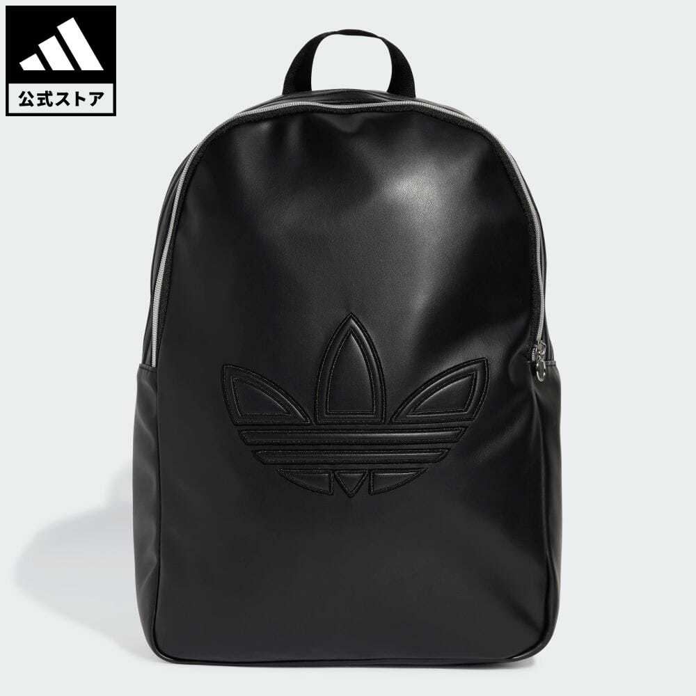 【公式】アディダス adidas 返品可 ポリウレタン トレフォイル アウトライン バックパック オリジナルス メンズ レディース アクセサリー バッグ・カバン バックパック/リュックサック 黒 ブラック IY4056 リュック