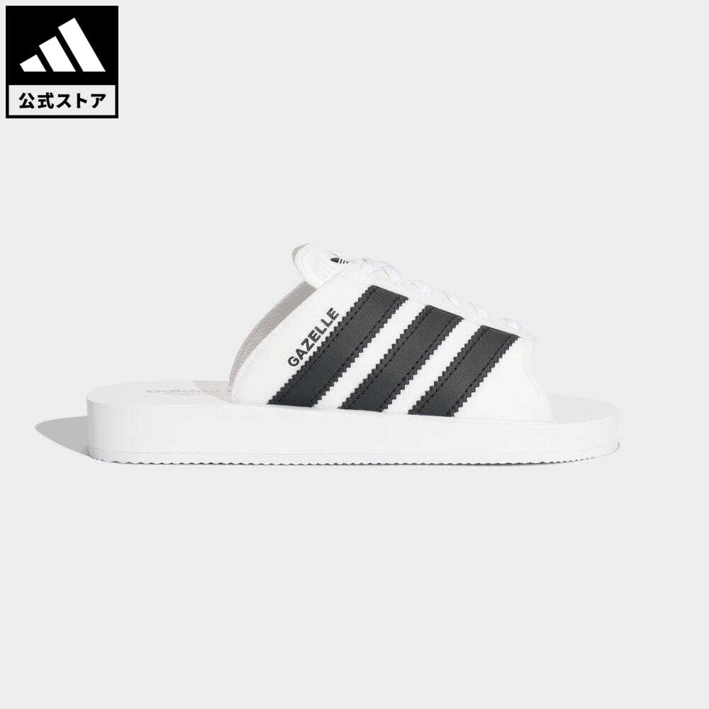 【公式】アディダス adidas 返品可 ガゼル ビーチスライド / Gazelle Beach Slides オリジナルス メンズ レディース シューズ・靴 サンダル Slide / スライド 白 ホワイト JQ7420のサムネイル