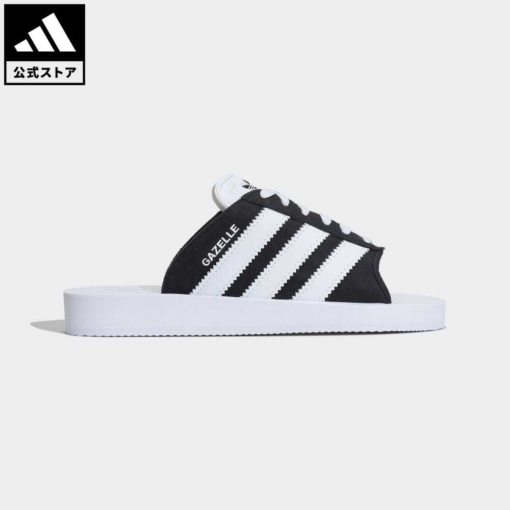 【公式】アディダス adidas 返品可 ガゼル ビーチスライド / Gazelle Beach Slides オリジナルス メンズ レディース シューズ・靴 サンダル Slide / スライド 黒 ブラック JQ7421 notpのサムネイル