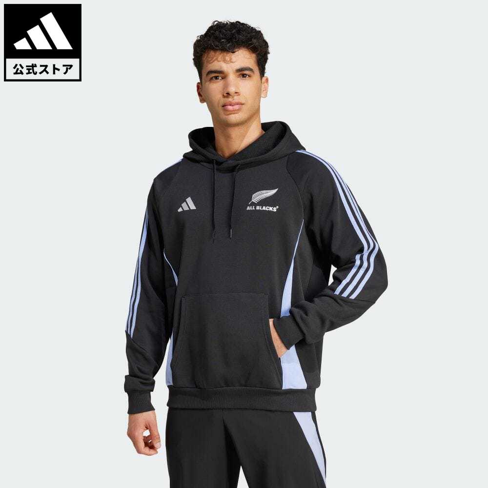 【公式】アディダス adidas 返品可 ラグビー オールブラックス ラグビー フード付きスウェットシャツ メンズ ウェア・服 トップス パーカー(フーディー) スウェット（トレーナー） 黒 ブラック IX0706 トレーナー notp