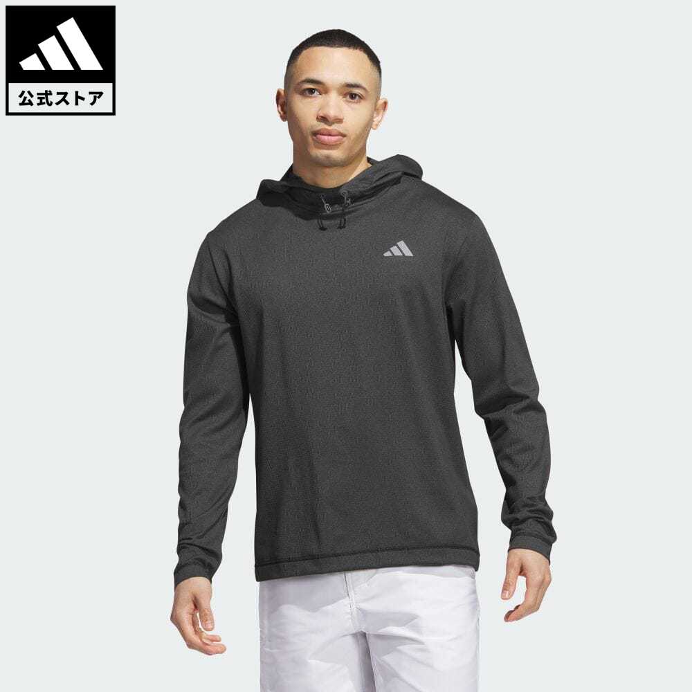 【公式】アディダス adidas 返品可 ゴルフ ライトウェイト フーディー メンズ ウェア・服 トップス パーカー(フーディー) スウェット（トレーナー） 黒 ブラック IL9643 トレーナーのサムネイル