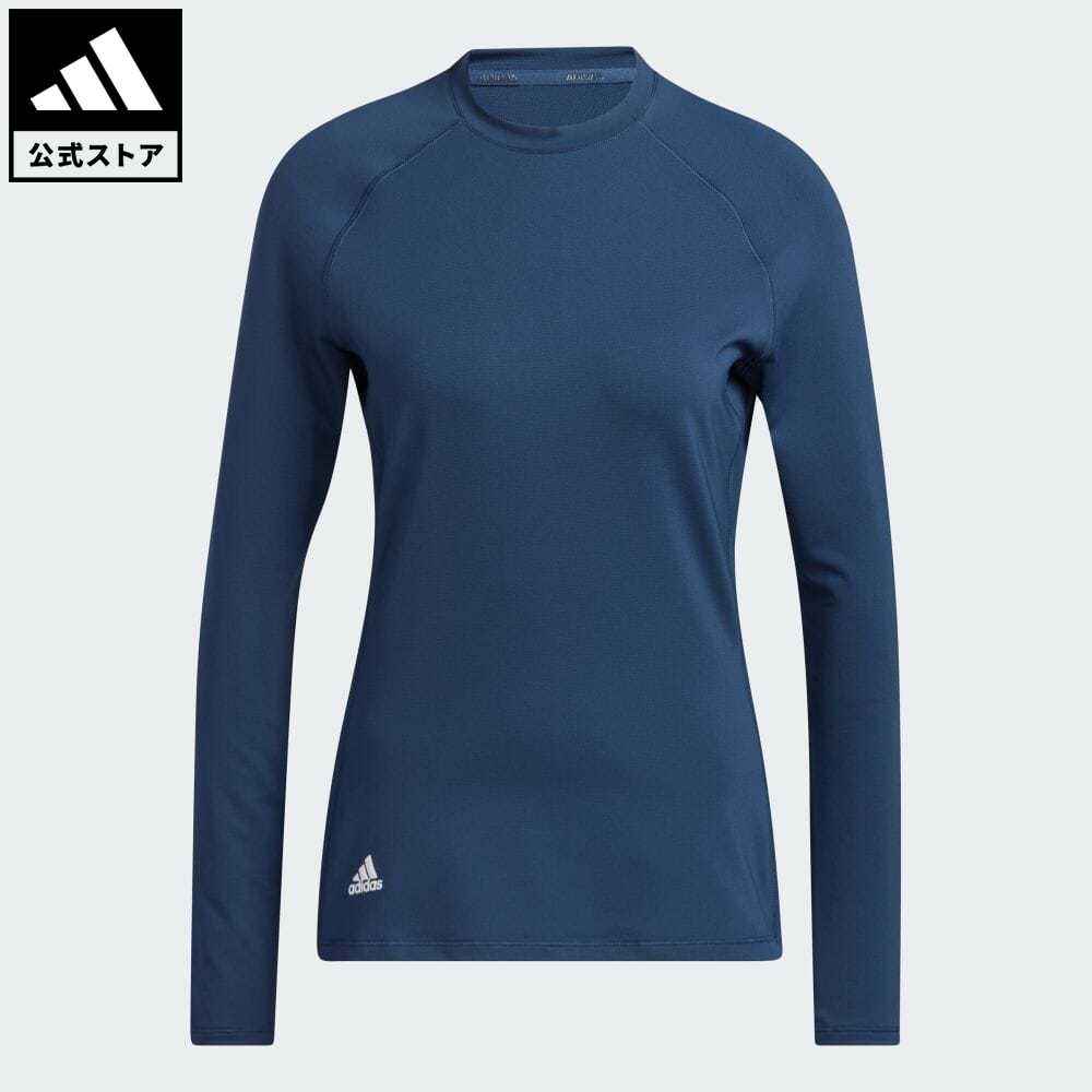 【50%OFF 9/19-9/25】【公式】アディダス adidas 返品可 ゴルフ ソリッドメッシュ UPF50+ 長袖クルーネックインナーシャツ レディース ウェア・服 トップス Tシャツ 青 ブルー HG6924 ロンt p0919のサムネイル