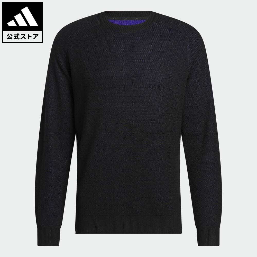 【50%OFF 9/19-9/25】【公式】アディダス adidas 返品可 ゴルフ PRIMEKNIT ダブルフェイス 長袖クルーネックセーター メンズ ウェア・服 トップス スウェット（トレーナー） 黒 ブラック IA1297 p0919のサムネイル