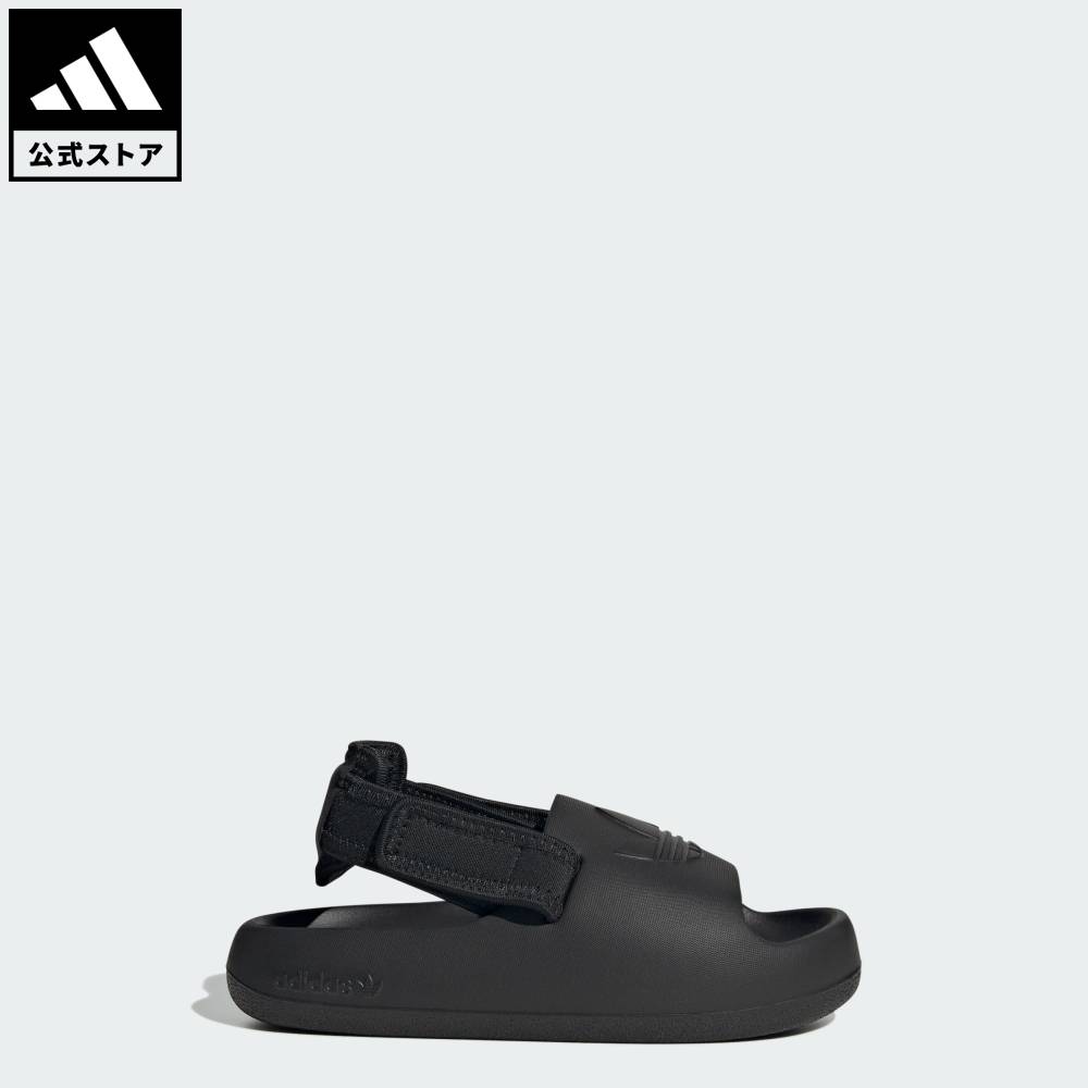 【公式】アディダス adidas 返品可 ライフスタイル Adifom アディレッタ サンダル キッズ / Adifom Adilette Slides Kids オリジナルス キッズ／子供用 シューズ・靴 サンダル＆ビーチサンダル 黒 ブラック IG8167