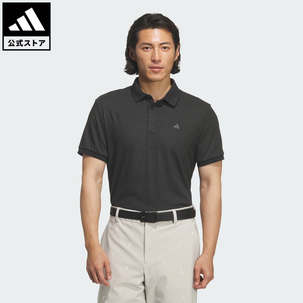 ADIDAS - 【公式】アディダス adidas 返品可 ゴルフ ソフトピケ半袖ポロシャツ パフォーマンス メンズ ウェア・服 ポロシャツ 黒 ブラック KB4821