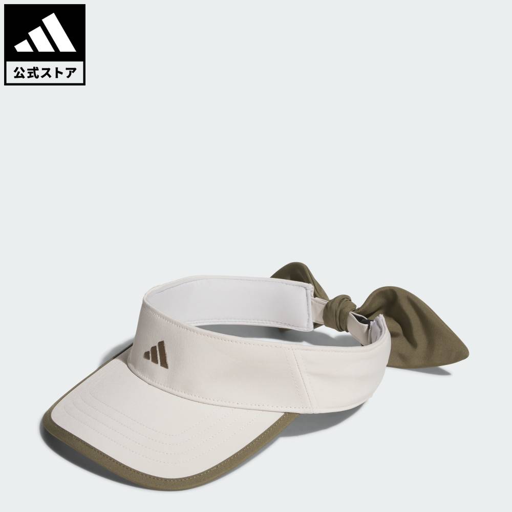 乐天商城 - 【公式】アディダス adidas 返品可 ゴルフ リボンバイザー パフォーマンス レディース アクセサリー 帽子 ベージュ KD8872
