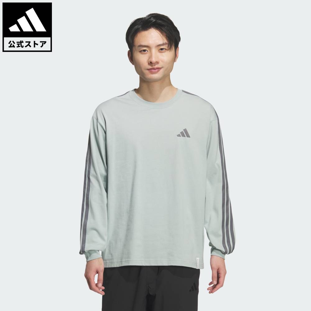 楽天市場】アディダス Tシャツ 長袖（カラーグリーン）（メンズ