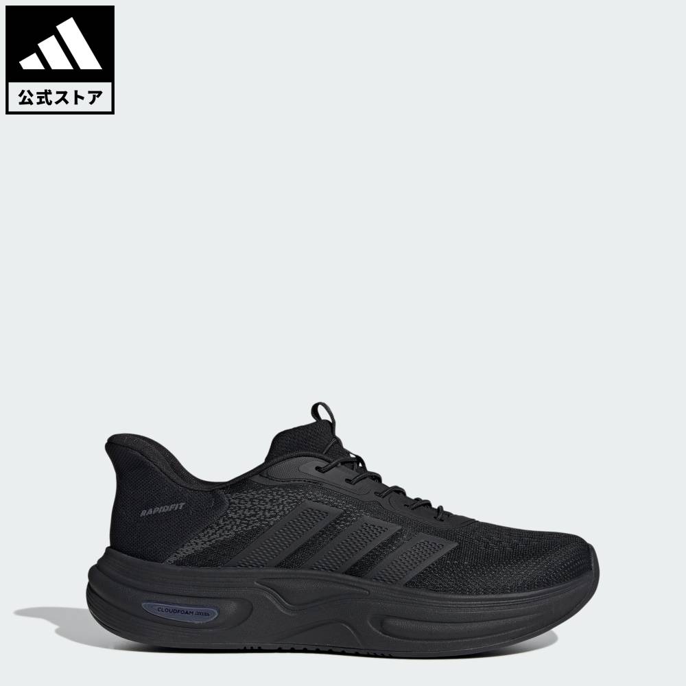 乐天商城 - 【公式】アディダス adidas ウォーキング CLOUDFOAM CUXXION RAPIDFIT スポーツウェア メンズ シューズ・靴 スニーカー 黒 ブラック HP3428
