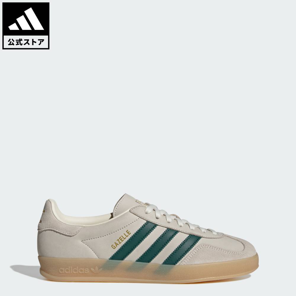 乐天商城 - 【公式】アディダス adidas 返品可 ライフスタイル GAZELLE INDOOR EXCLUSIVE for Bshop オリジナルス ユニセックス シューズ・靴 スニーカー 白 ホワイト IH9675