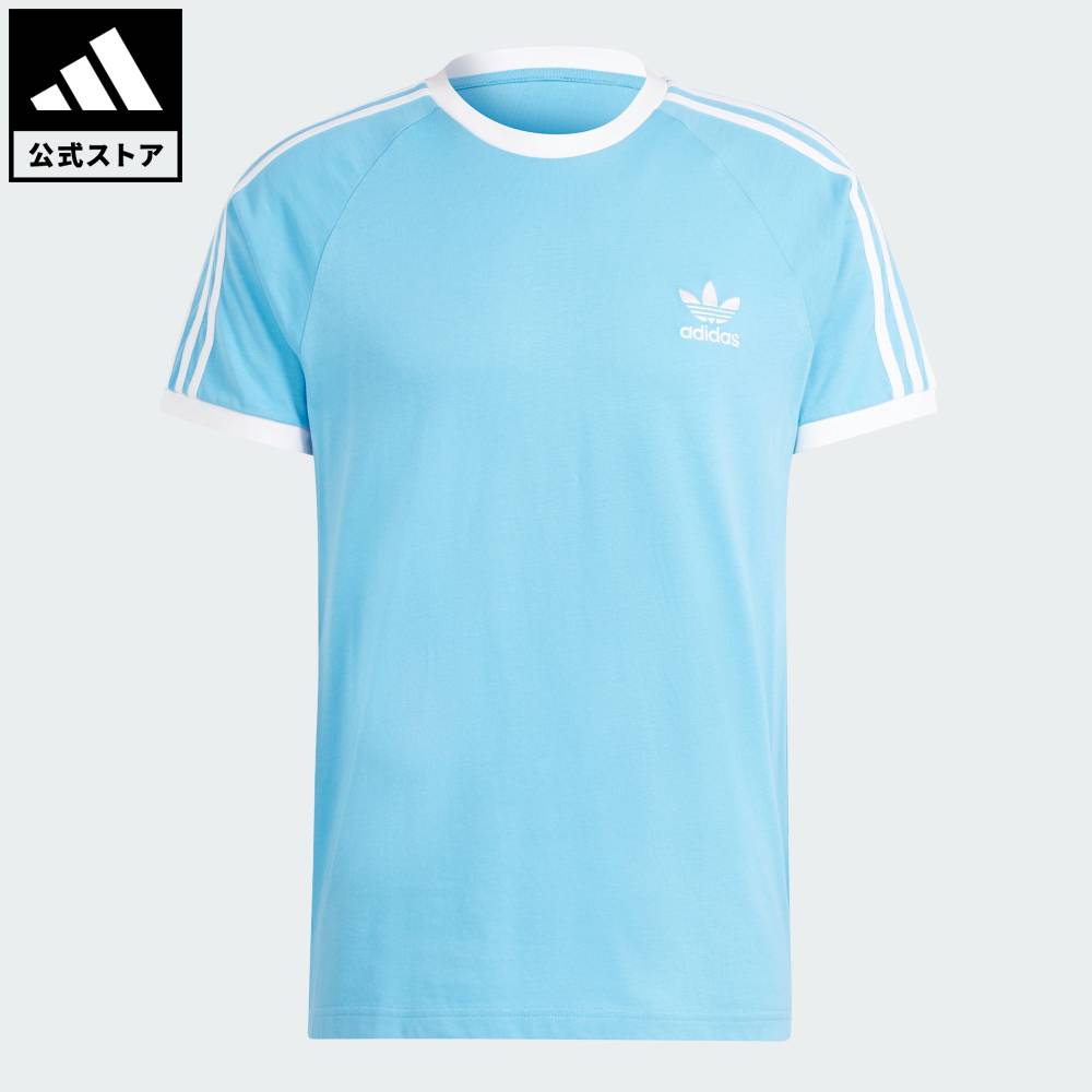 【50%OFFクーポン対象 2/13 0:00～2/15 23:59】 【公式】アディダス adidas 返品可 ライフスタイル アディカラー クラシック スリーストライプ Tシャツ オリジナルス メンズ ウェア・服 Tシャツ 青 ブルー IM9392