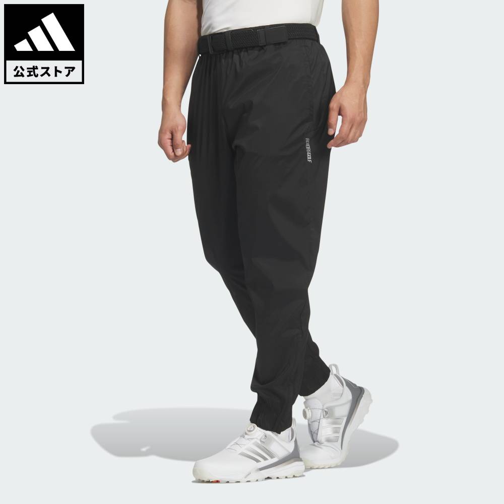 ADIDAS - 【公式】アディダス adidas 返品可 ゴルフ ウインド ロングパンツ パフォーマンス メンズ ウェア・服 ボトムス 黒 ブラック JY8264