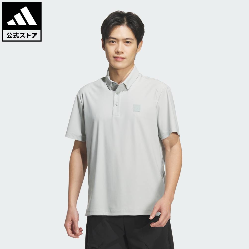 乐天商城 - 【ポイント10倍 5/9 20:00～5/20 23:59】 【公式】アディダス adidas 返品可 ゴルフ レンジ コミューター グラフィック半袖ポロシャツ パフォーマンス メンズ ウェア・服 ポロシャツ グレー KD0921 【PT】