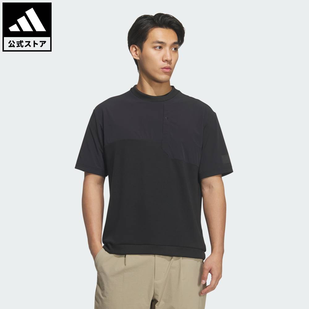 樂天商城 - 【ポイント10倍 05/23 20:00～05/27 01:59】 【公式】アディダス adidas 返品可 ゴルフ レンジ コミューター スウェットシャツ パフォーマンス メンズ ウェア・服 ポロシャツ 黒 ブラック KD0934 【PT】