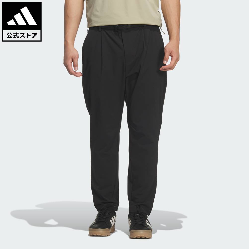乐天商城 - 【ポイント10倍 5/9 20:00～5/20 23:59】 【公式】アディダス adidas 返品可 ゴルフ レンジ コミューター チノ パンツ パフォーマンス メンズ ウェア・服 ボトムス 黒 ブラック KD0937 【PT】
