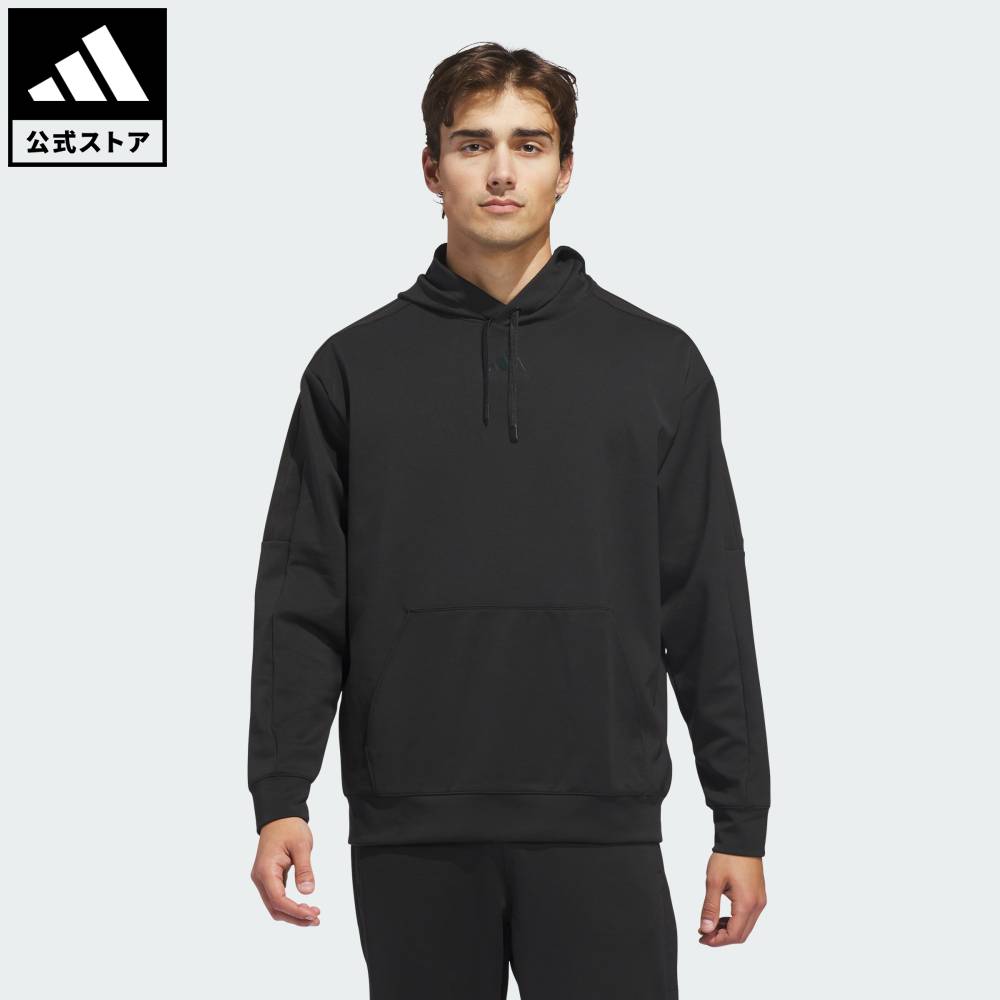 【公式】アディダス adidas 返品可 ゴルフ ビヨンド・ザ・コース パーカー パフォーマンス メンズ ウェア・服 パーカー（フーディー） 黒 ブラック KD7515