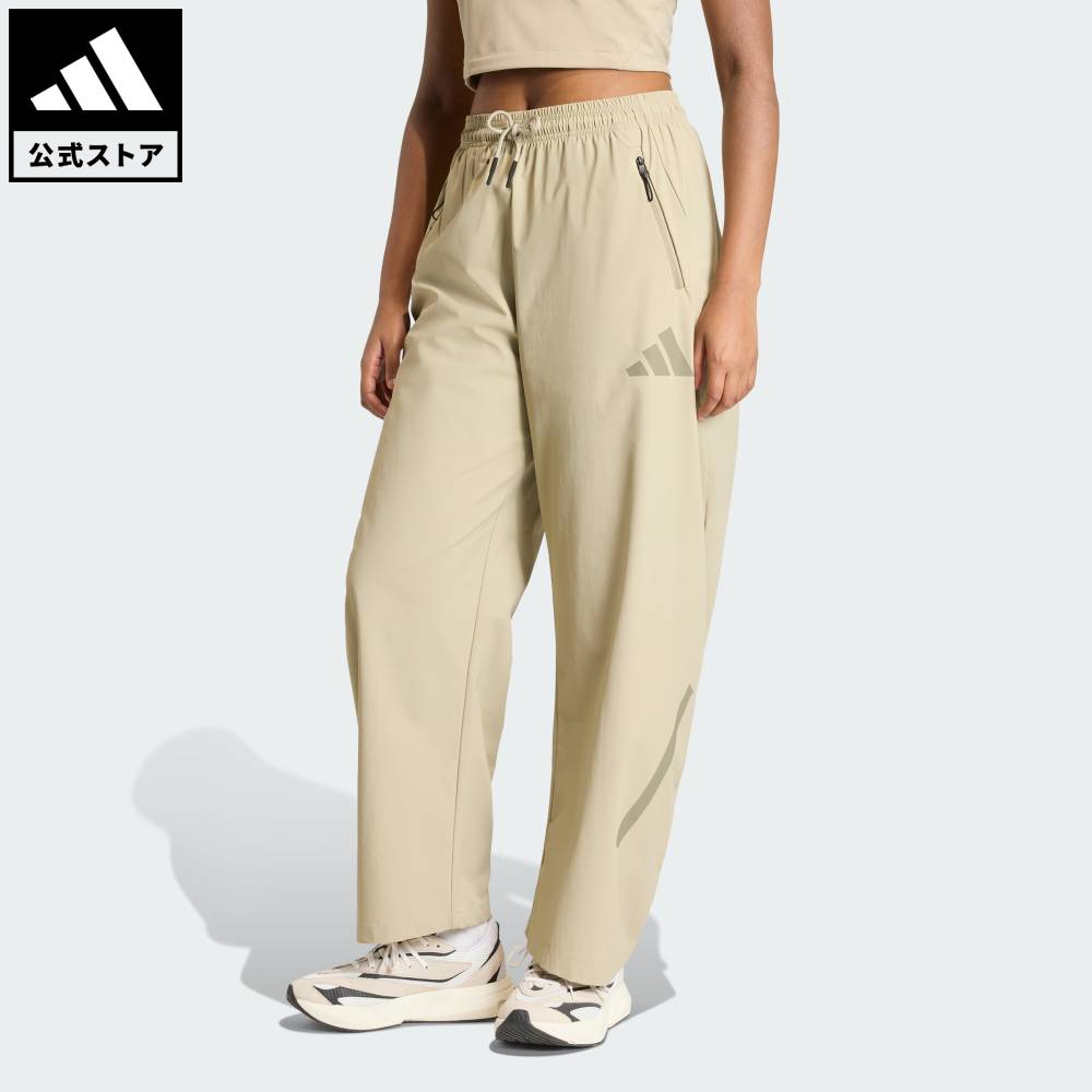 乐天商城 - 【公式】アディダス adidas 返品可 ライフスタイル ADIDAS Z.N.E.ウーブン パンツ スポーツウェア レディース ウェア・服 ボトムス ブラウン KD8481