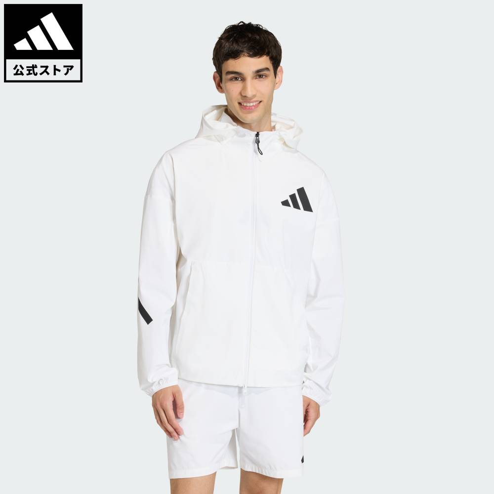 【公式】アディダス adidas 返品可 ライフスタイル ADIDAS Z.N.E.ウーブン トラックトップ スポーツウェア メンズ ウェア・服 トラックスーツ 白 ホワイト KD8495