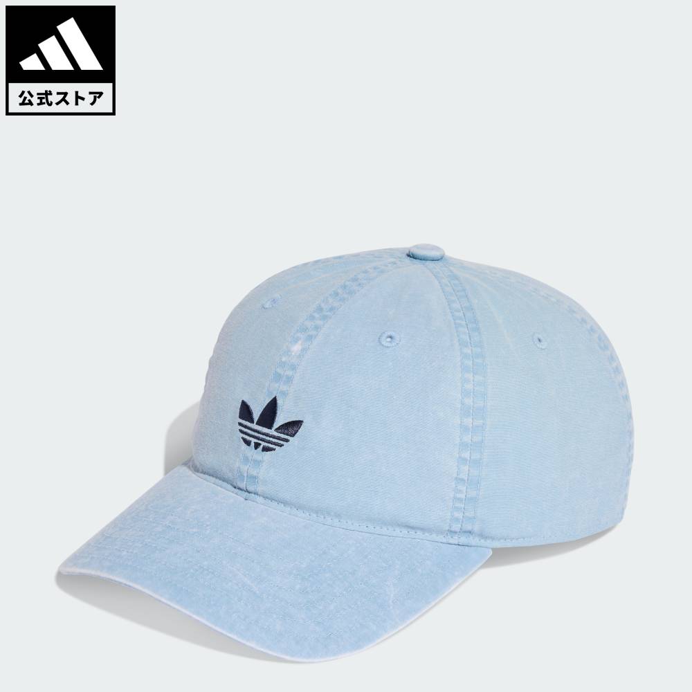 樂天商城 - 【公式】アディダス adidas 返品可 ライフスタイル ベースボール キャップ ウォッシュド オリジナルス ユニセックス アクセサリー 帽子 青 ブルー KE0855