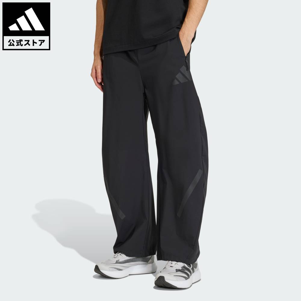 乐天商城 - 【ポイント20倍 5/9 20:00～5/20 23:59】 【公式】アディダス adidas 返品可 ライフスタイル アディダス Z.N.E. ウーブンパンツ スポーツウェア メンズ ウェア・服 ボトムス 黒 ブラック KE6550 【PT】