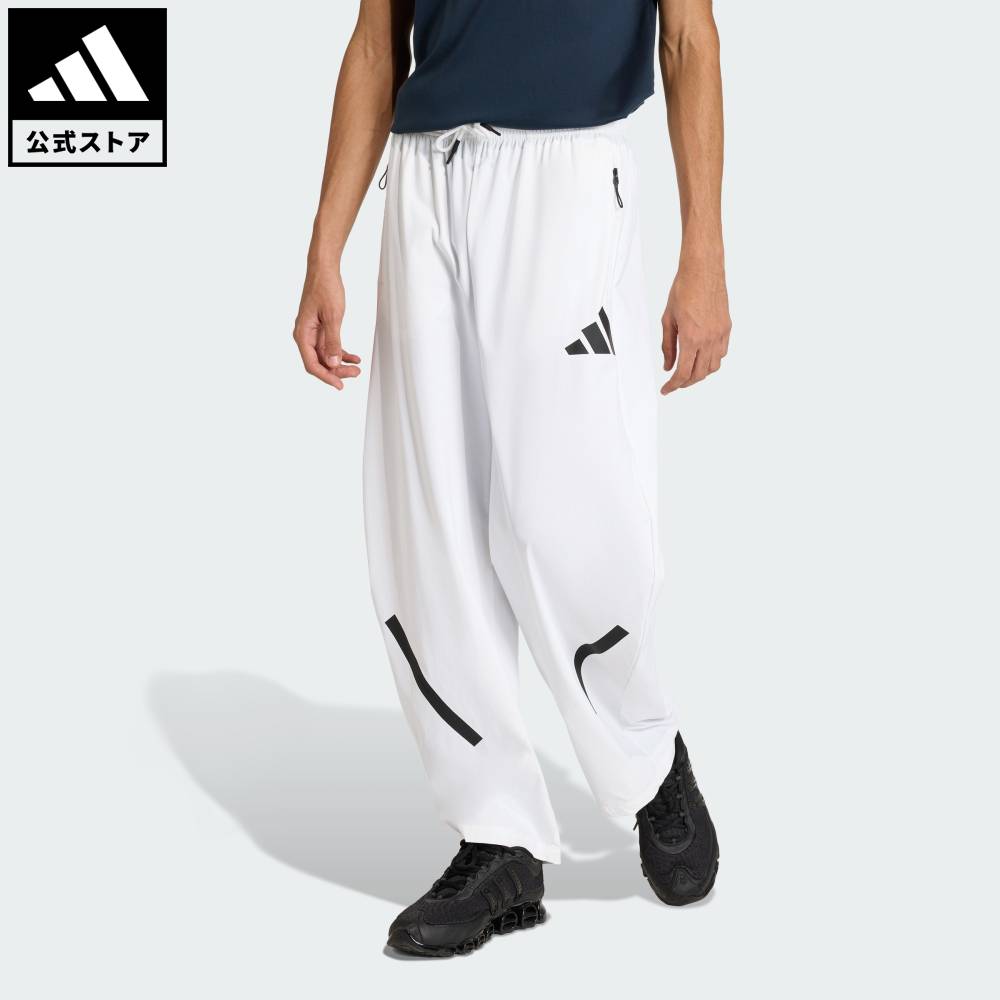 乐天商城 - 【ポイント20倍 5/9 20:00～5/20 23:59】 【公式】アディダス adidas 返品可 ライフスタイル アディダス Z.N.E.ウーブンパンツ スポーツウェア メンズ ウェア・服 ボトムス 白 ホワイト KE6551 【PT】
