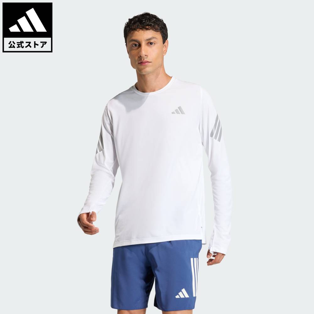 【公式】アディダス adidas 返品可 ランニング Adi365 アイコニック/// ランニング 長袖 パフォーマンス メンズ ウェア・服 シャツ 白 ホワイト KE6830